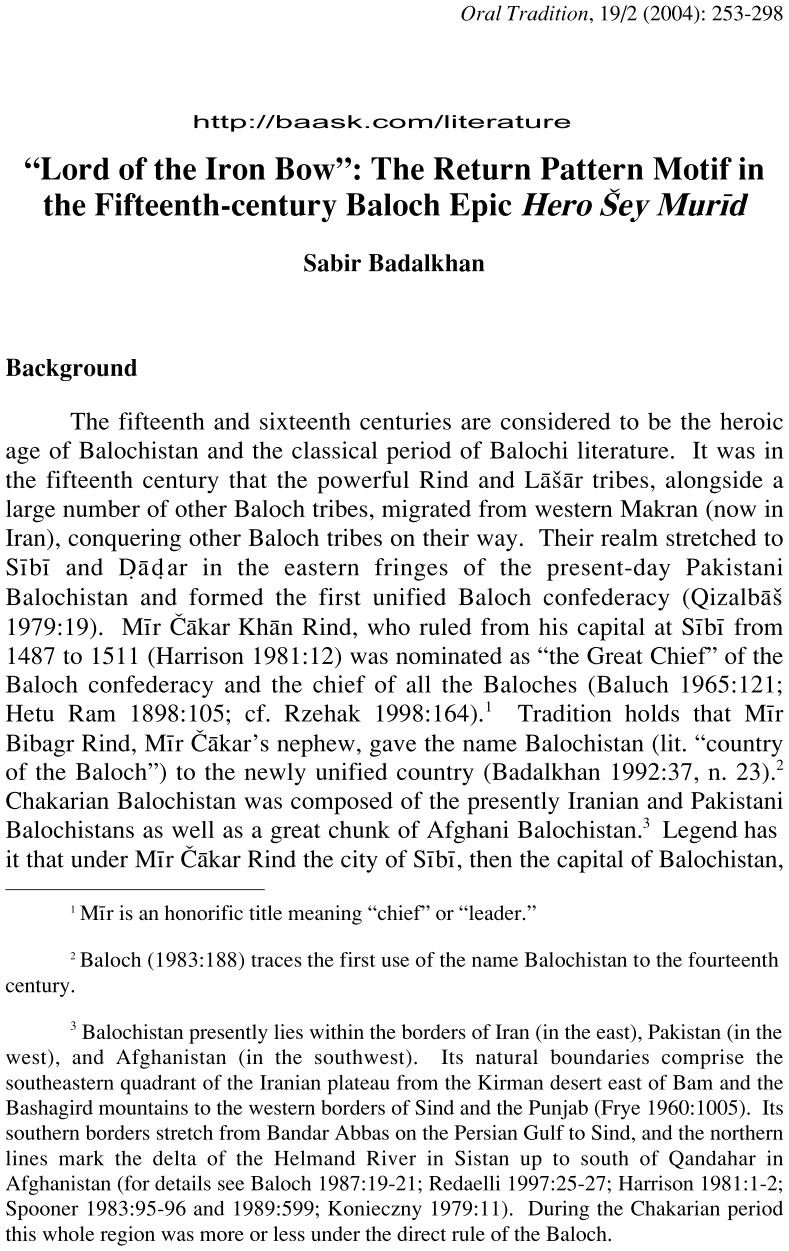 Dr. Sabir Badal Khan's Research Papers at Baask.com